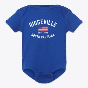 Ridgeville North Carolina Patriot Baby Onesie