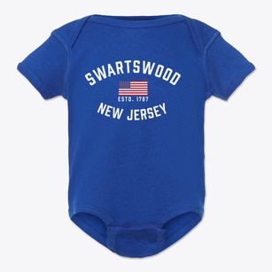 Swartswood New Jersey Patriot Baby Onesie