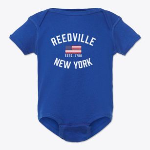 Reedville New York Patriot Baby Onesie