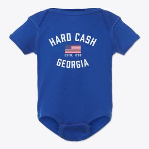 Hard Cash Georgia Patriot Baby Onesie
