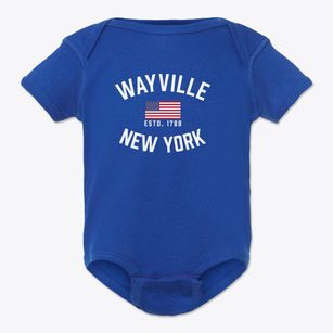 Wayville New York Patriot Baby Onesie