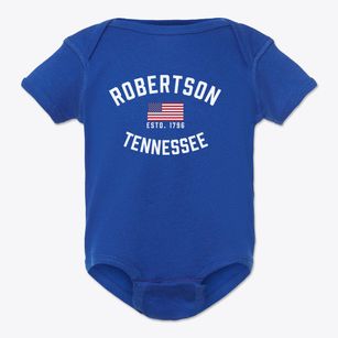 Robertson Tennessee Patriot Baby Onesie