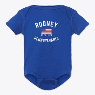 Rodney Pennsylvania Patriot Baby Onesie