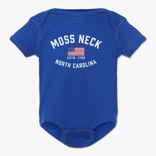 Moss Neck North Carolina Patriot Baby Onesie