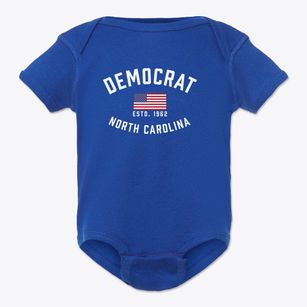 Democrat North Carolina Patriot Baby Onesie