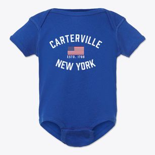 Carterville New York Patriot Baby Onesie