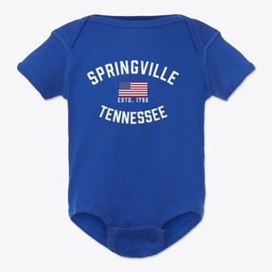 Springville Tennessee Patriot Baby Onesie