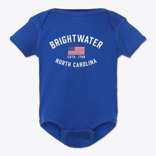Brightwater North Carolina Patriot Baby Onesie