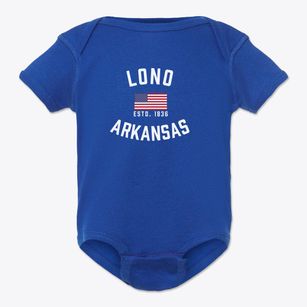 Lono Arkansas Patriot Baby Onesie