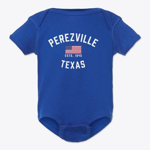 Perezville Texas Patriot Baby Onesie