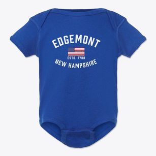 Edgemont New Hampshire Patriot Baby Onesie