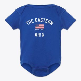 The Eastern Ohio Patriot Baby Onesie