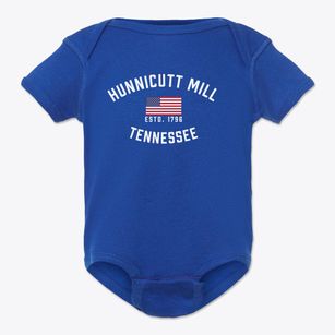 Hunnicutt Mill Tennessee Patriot Baby Onesie