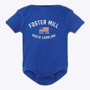 Foster Mill South Carolina Patriot Baby Onesie