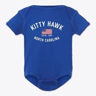 Kitty Hawk North Carolina Patriot Baby Onesie
