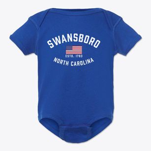 Swansboro North Carolina Patriot Baby Onesie