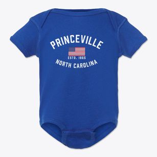 Princeville North Carolina Patriot Baby Onesie