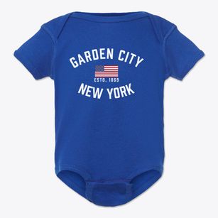 Garden City New York Patriot Baby Onesie