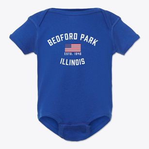 Bedford Park Illinois Patriot Baby Onesie