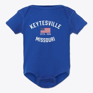 Keytesville Missouri Patriot Baby Onesie