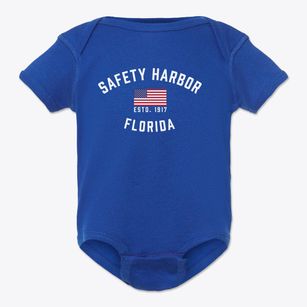 Safety Harbor Florida Patriot Baby Onesie