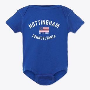 Nottingham Pennsylvania Patriot Baby Onesie