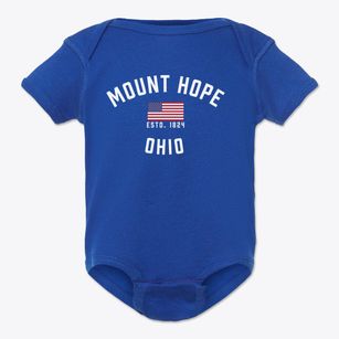 Mount Hope Ohio Patriot Baby Onesie