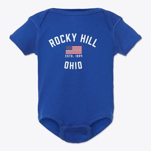 Rocky Hill Ohio Patriot Baby Onesie