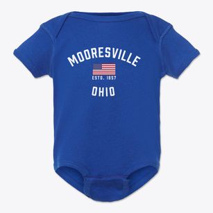 Mooresville Ohio Patriot Baby Onesie