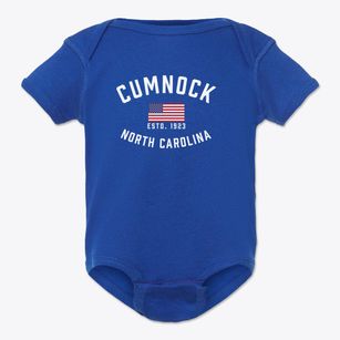 Cumnock North Carolina Patriot Baby Onesie