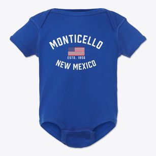 Monticello New Mexico Patriot Baby Onesie
