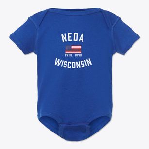 Neda Wisconsin Patriot Baby Onesie