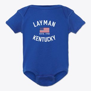 Layman Kentucky Patriot Baby Onesie