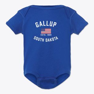Gallup South Dakota Patriot Baby Onesie
