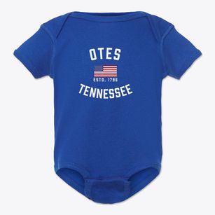 Otes Tennessee Patriot Baby Onesie