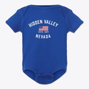 Hidden Valley Nevada Patriot Baby Onesie