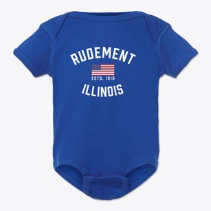 Rudement Illinois Patriot Baby Onesie