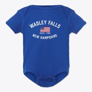 Wadley Falls New Hampshire Patriot Baby Onesie