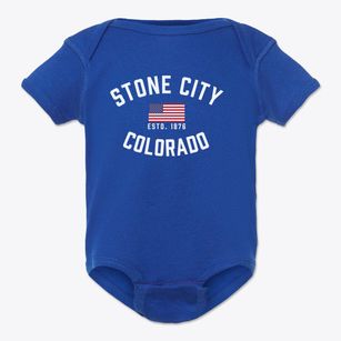 Stone City Colorado Patriot Baby Onesie