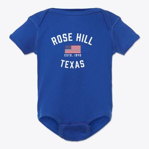 Rose Hill Texas Patriot Baby Onesie