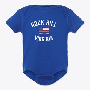Rock Hill Virginia Patriot Baby Onesie