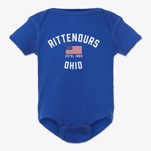 Rittenours Ohio Patriot Baby Onesie