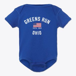 Greens Run Ohio Patriot Baby Onesie