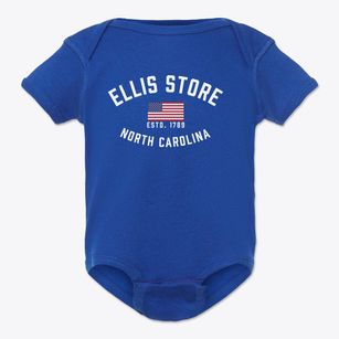 Ellis Store North Carolina Patriot Baby Onesie