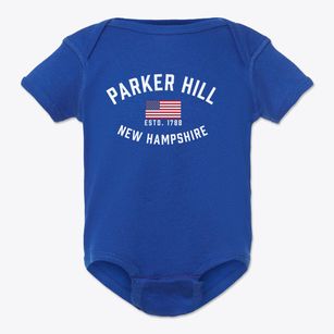 Parker Hill New Hampshire Patriot Baby Onesie