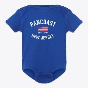 Pancoast New Jersey Patriot Baby Onesie