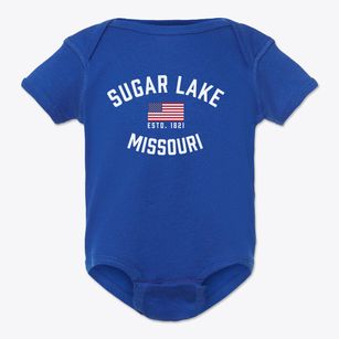 Sugar Lake Missouri Patriot Baby Onesie
