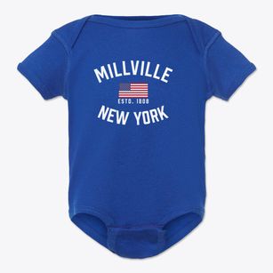 Millville New York Patriot Baby Onesie