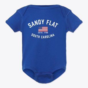 Sandy Flat South Carolina Patriot Baby Onesie