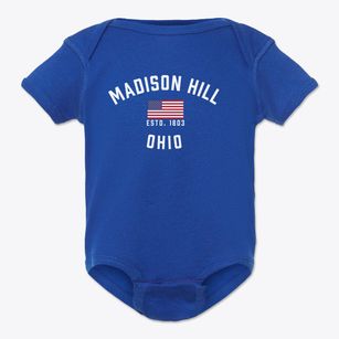 Madison Hill Ohio Patriot Baby Onesie